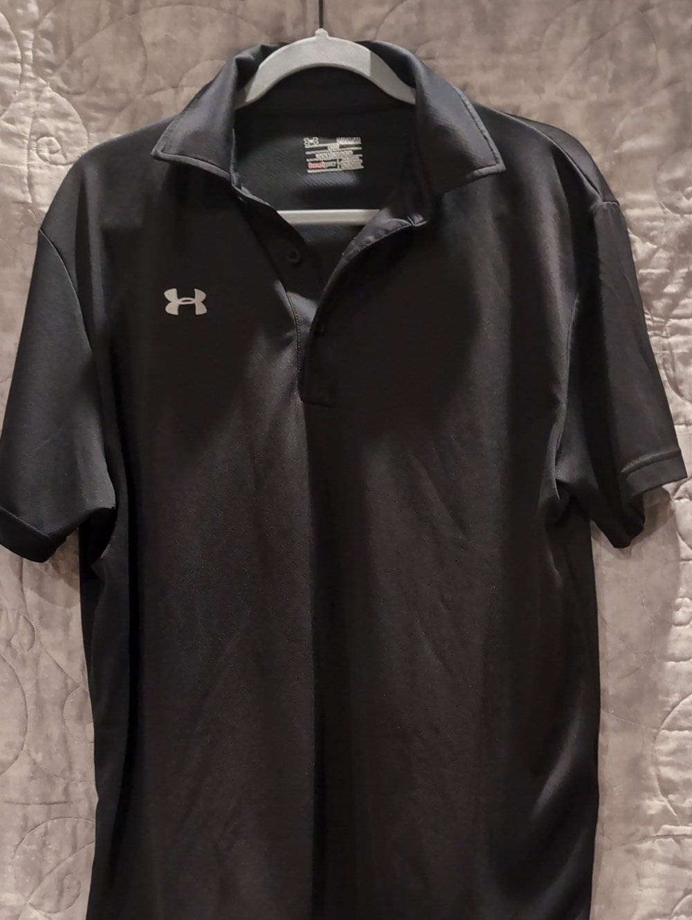 Under Armour Black Men's Polo with Logo